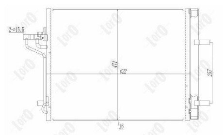 Радiатор кондицiонера DEPO/LORO 017-016-0031