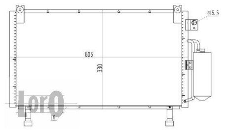 Радiатор кондицiонера DEPO/LORO 035-016-0033