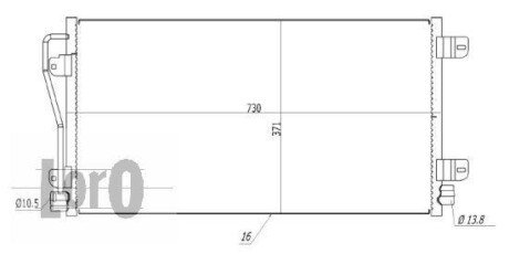 Конденсатор, кондиционер DEPO/LORO 035-016-0035