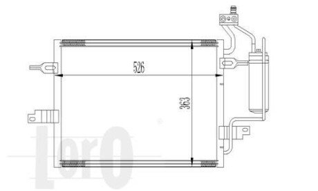 Конденсатор, кондиционер DEPO/LORO 037-016-0031