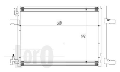 Радіатор кондиціонера Astra J/Zafira 1.4-1.08 09- DEPO/LORO 037-016-0032