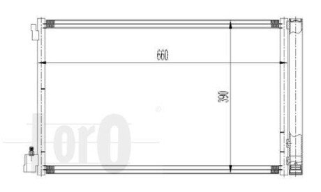 Радіатор кондиціонера Insigina A 1.6-2.8 08- DEPO/LORO 037-016-0036