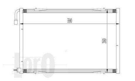 Радiатор кондицiонера DEPO/LORO 038-016-0011