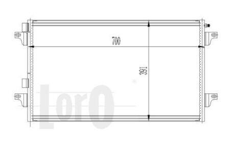 Радiатор кондицiонера DEPO/LORO 042-016-0013