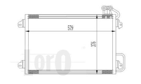 Радiатор кондицiонера DEPO/LORO 042-016-0014