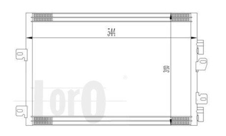 Радiатор кондицiонера DEPO/LORO 042-016-0026