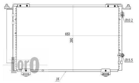 Конденсатор, кондиционер DEPO/LORO 051-016-0030