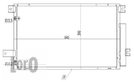 Конденсатор, кондиционер DEPO/LORO 051-016-0035