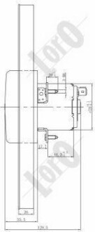 Вентилятор радіатора Galaxy 1.9 TDI 95-06 DEPO/LORO 053-014-0018