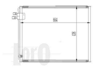 Конденсатор, кондиционер DEPO/LORO 054-016-0011 (фото 1)