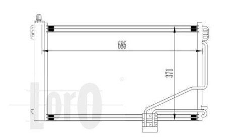 Конденсатор, кондиционер DEPO/LORO 054-016-0014