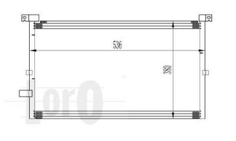 Радіатор кондиціонера MONDEO III(00-)1.8 i 16V DEPO/LORO 017-016-0012