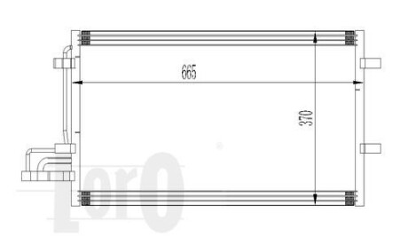 Конденсатор кондиціонера FOCUS C-MAX/FOCUS II 1.6i/1.4 i 16V 03- DEPO/LORO 017-016-0015