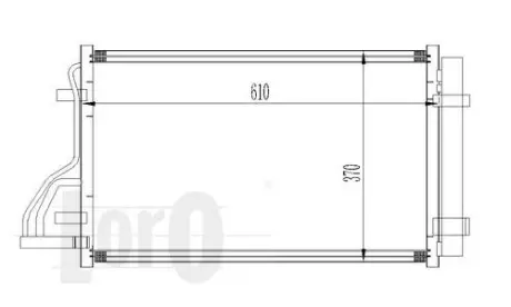 Радіатор кондиціонера CEE\'D (ED) (07-) 1.4 i 16V DEPO/LORO 024-016-0005