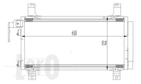 Радіатор кондиціонера MZ 6(02-)1.8 i 16V(+) DEPO/LORO 030-016-0007