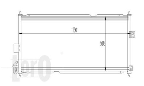 Радіатор кондиціонера ALMERA/PRIMERA 1.5 i 16V/ 1.9 dCi /w/i 00- DEPO/LORO 035-016-0009