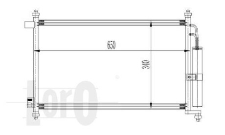 Радіатор кондиціонера MICRA 12/14 AT 03-04 DEPO/LORO 035-016-0023