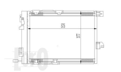 Радіатор кондиціонера ASTRA G/ZAFIRA A 1.2 i 16V/ 1.6 GAS 98- DEPO/LORO 037-016-0008