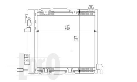 Радіатор кондиціонера Opel Astra G 1.7-2.2DTI 98-05 DEPO/LORO 037-016-0009