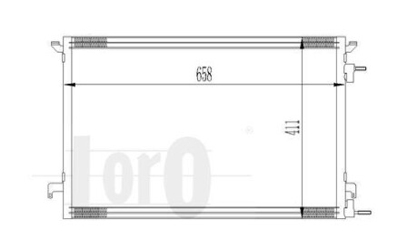 Радіатор кондиціонера SIGNUM/VECTRA C/CROMA 1.9 CDTi/1.9 JTD/w/o 02- DEPO/LORO 037-016-0014