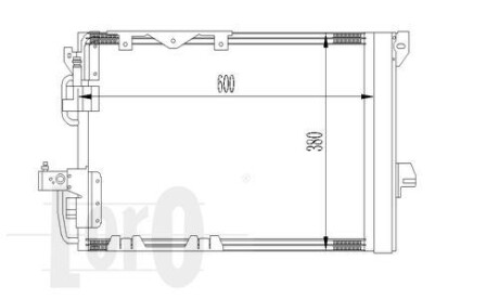 Радіатор кондиціонера O. Astra G 1.6/1.8 16V 01> DEPO/LORO 037-016-0016