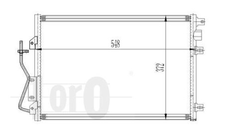 Радіатор кондиціонера Kangoo 1.2/1.4/1.5/1.6 i/DCI 97- DEPO/LORO 042-016-0011