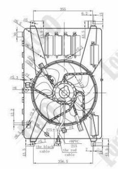 Вентилятор радіатора CORDOBA /IBIZA/FABIA/ROOMSTER 1.2i 12V 99- DEPO/LORO 048-014-0001