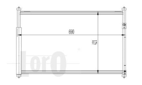 Радіатор кондиціонера GRAND VITARA / ESCUDO (JT) (05-) 1.6 i 16V DEPO/LORO 050-016-0003