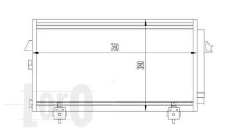 Радіатор кондиціонера TOYOTA RAV4 1.6-1/8i 00- DEPO/LORO 051-016-0014