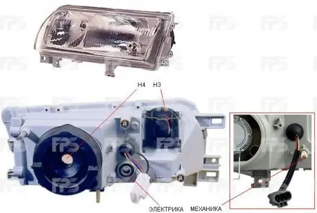 Фара передня DEPO/LORO FP 1666 R7-E