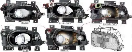 Фара передня DEPO/LORO FP 5535 R4-E