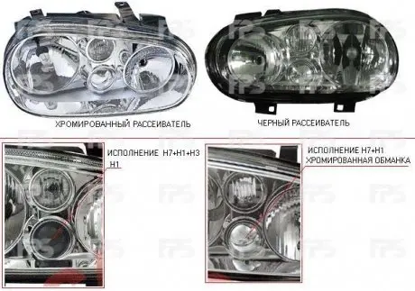 Фара передня DEPO/LORO FP 9523 R4-E