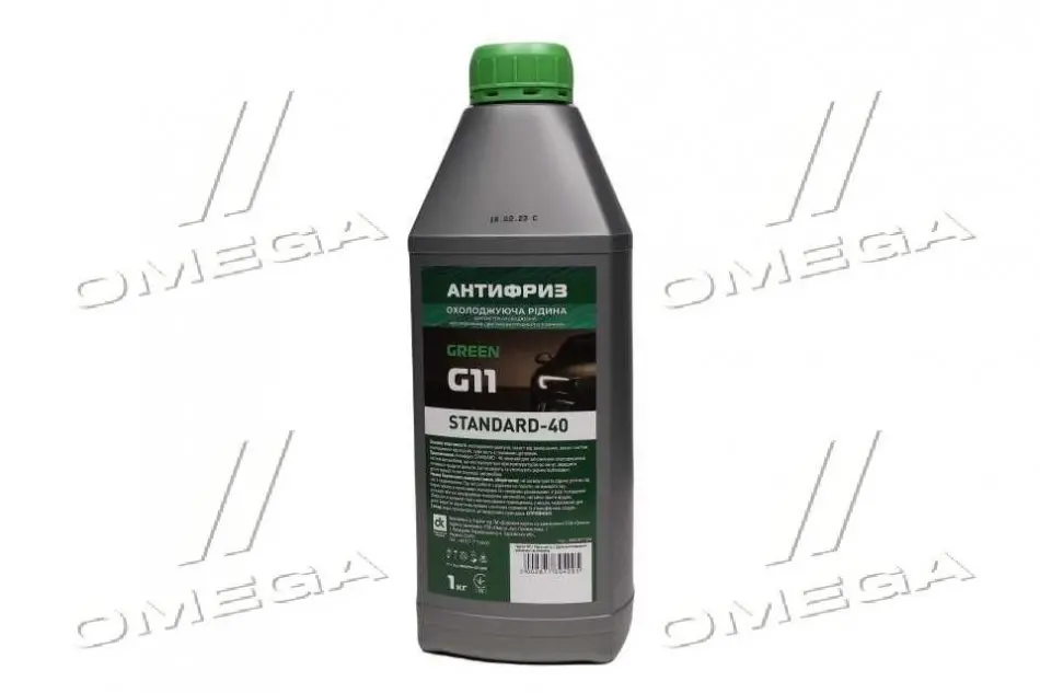 Антифриз Standard Long Life G11 -40 зелений 1л ДОРОЖНЯ КАРТА 4802877304 (фото 1)