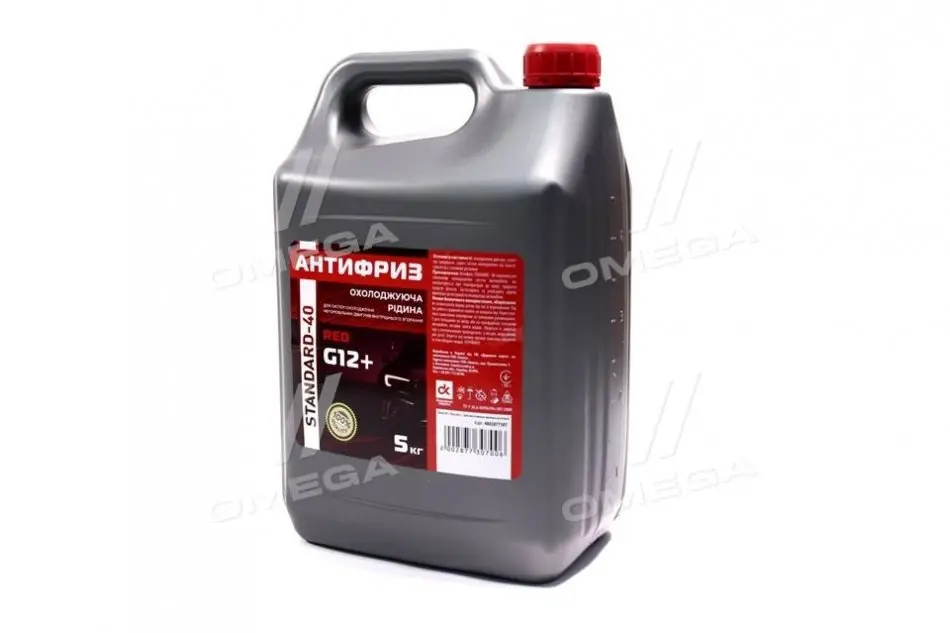 Антифриз Standard Long Life G12+ -40 червоний 5л ДОРОЖНЯ КАРТА 4802877307 (фото 1)