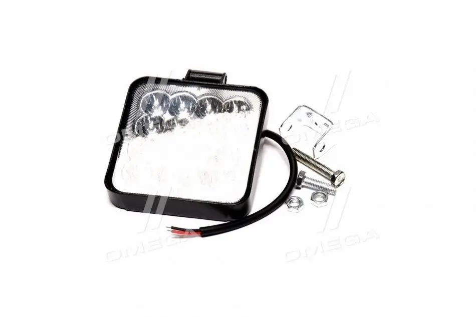 Фара LED квадратна 48W (16 діодів) (8.5см х 8.5см х 1.5см) 3D лінза Mini <ДК> ДОРОЖНЯ КАРТА DK 3723 (фото 1)