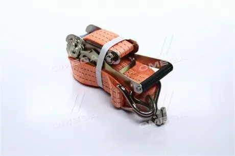 Стяжка вантажу, 3t. 50mm.x6m.(0.5+5.5) пластик. ручка <ДК> Стрічка виготовлена з надміцного матеріалу polyester (ступінь розтяжності 5%). Ручка має ребра жорсткостіта виготовлена з надміцної сталі. ДОРОЖНЯ КАРТА DK-3914