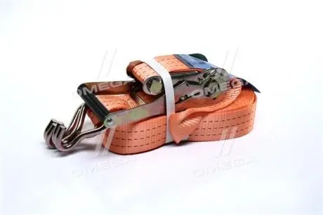 Стяжка вантажу, 3t. 50mm.x10m.(0.5+9.5) пластик. ручка <ДК> Стрічка виготовлена з надміцного матеріалу polyester (ступінь розтяжності 5%). Ручка має ребра жорсткостіта виготовлена з надміцної сталі. ДОРОЖНЯ КАРТА DK-3916