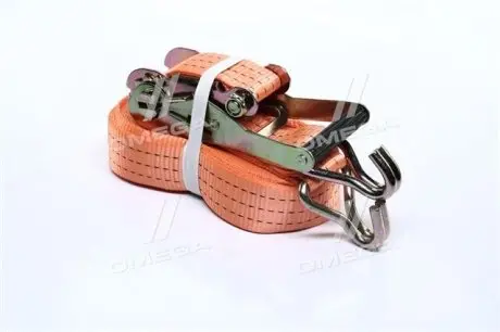 Стяжка вантажу, 3t. 50mm.x12m.(0.5+11.5) пластик. ручка <ДК> Стрічка виготовлена з надміцного матеріалу polyester (ступінь розтяжності 5%). Ручка має ребра жорсткостіта виготовлена з надміцної сталі. ДОРОЖНЯ КАРТА DK-3917