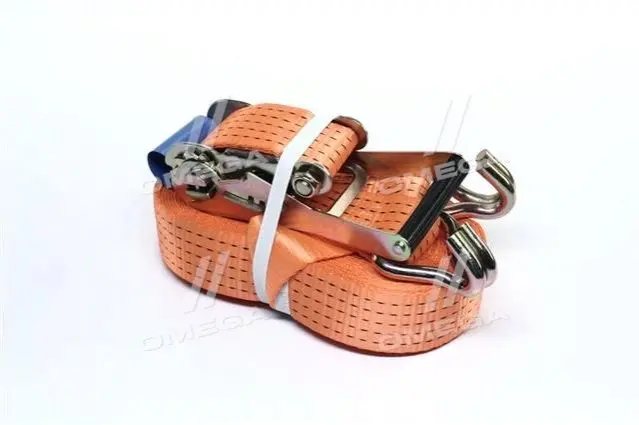 Стяжка вантажу, 5t. 50mm.x14m.(0.5+13.5) пластик. ручка <ДК> Стрічка виготовлена з надміцного матеріалу polyester (ступінь розтяжності 5%). Ручка має ребра жорсткостіта виготовлена з надміцної сталі. ДОРОЖНЯ КАРТА DK-3924 (фото 1)