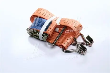 Стяжка вантажу, 2t. 50mm.x6m.(0.5+5.5) метал. ручка <ДК> Стрічка виготовлена з надміцного матеріалу polyester (ступінь розтяжності 5%). Ручка має ребра жорсткостіта виготовлена з надміцної сталі. ДОРОЖНЯ КАРТА DK-3926