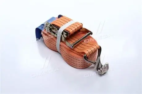 Стяжка вантажу, 2t. 50mm.x12m.(0.5+11.5) метал. ручка <ДК> Стрічка виготовлена з надміцного матеріалу polyester (ступінь розтяжності 5%). Ручка має ребра жорсткостіта виготовлена з надміцної сталі. ДОРОЖНЯ КАРТА DK-3929