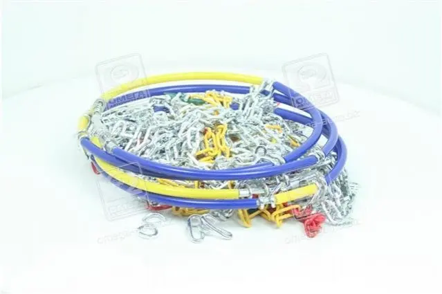 Ланцюги протиковзання 12мм. KN60 2шт. < ДК> 165/75-14; 175/70-14; 180/65-365; 185/55-15; 185/65-14; 185/70-13; 195/50-15; 195/60-14; 195/65-13; 205/60-13 ДОРОЖНЯ КАРТА DK481-KN60 (фото 1)