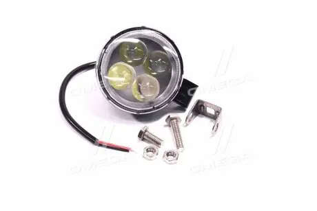 Фара LED кругла 12W, 4 лампи, вузький промінь <ДК> ДОРОЖНЯ КАРТА DK B2-12W-B