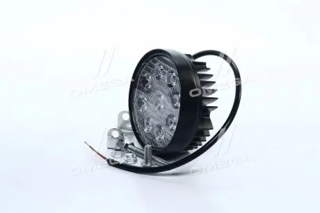 Фара LED кругла 27W, 9 ламп, 110 * 128мм, вузький промінь <ДК> ДОРОЖНЯ КАРТА DK B2-27W-B SL