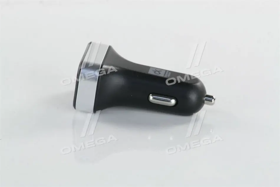 Автомобильное зарядное устройство 2USB (12/24V - 5V 2,4A), LED Display, черное <ДК> ДОРОЖНЯ КАРТА DK-CT04B (фото 1)