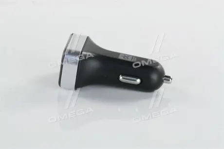 Автомобильное зарядное устройство 2USB (12/24V - 5V 2,4A), LED Display, черное <ДК> ДОРОЖНЯ КАРТА DK-CT04B