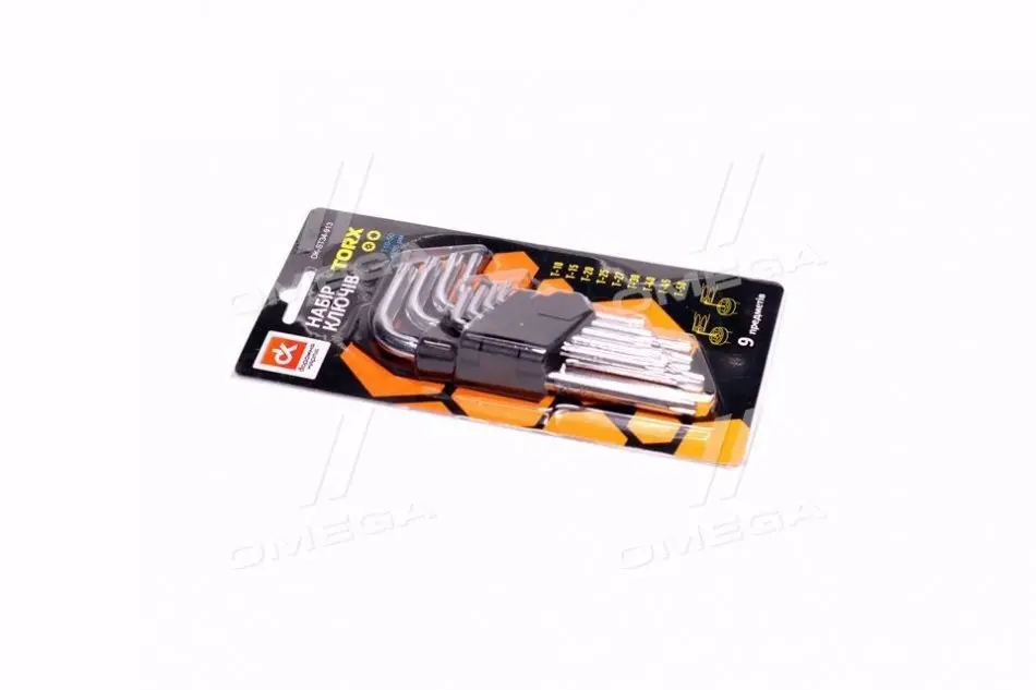 Набор ключей TORX 9 пр., Т10-50, L=130 мм <ДК> ДОРОЖНЯ КАРТА DK-ST34-913 (фото 1)