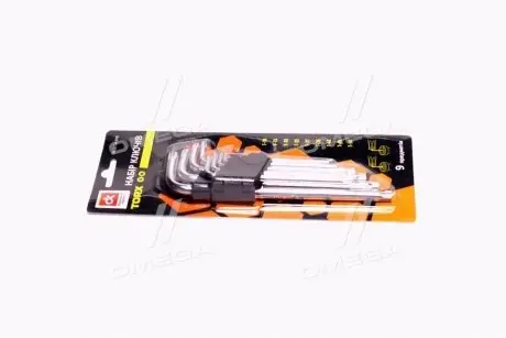 Набор ключей TORX 9 пр., Т10-50, L=180 мм <ДК> ДОРОЖНЯ КАРТА DK-ST34-918