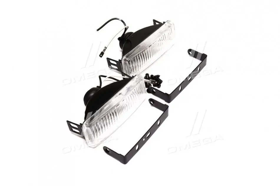 Фари додаткові білі, H3/12V/55W, 128*45mm <ДК> ДОРОЖНЯ КАРТА DK-W010 (фото 1)