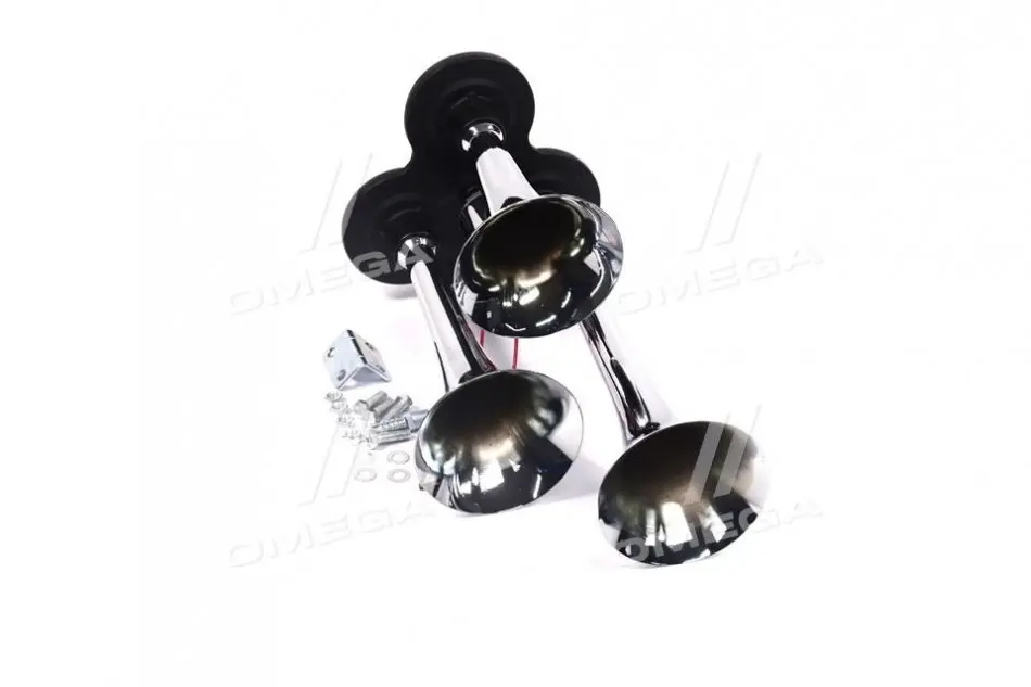 Сигнал дудка 3шт хром 165/230/295мм 24 <ДК> ДОРОЖНЯ КАРТА SL-1007 (фото 1)